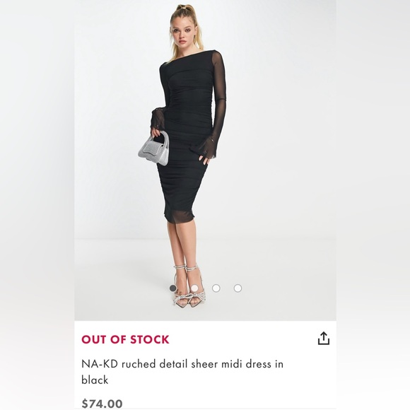 nakd cocktail dress Long Sleeve Mini Frill Dress - Ruffle Dresses - Offwhite